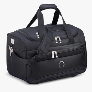 Elegant Black Duffel Bag by Delsey
